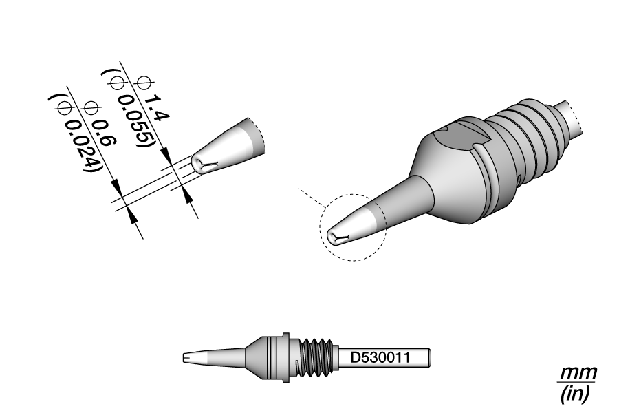 D530011 - Through-hole Desoldering Ø 0.6 HT S2